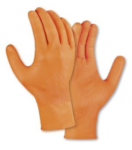 teXXor� Nitril-Einweg-Handschuhe Diamond Grip orange
