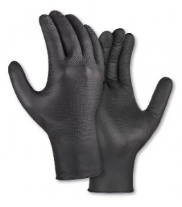 teXXor� Nitril-Einweg-Handschuhe Diamond Grip schwarz