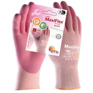 BIG-ATG-MaxiFlex Active Nylon-Strickhandschuhe, Farbe: ros