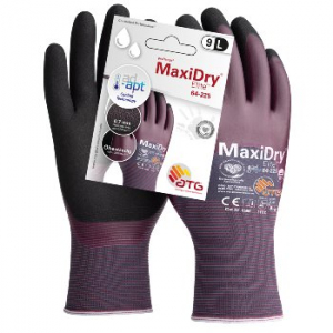 MaxiDry� Elite� Nylon-Strickhandschuhe violett/schwarz (64-225 HCT), SB-Ver.