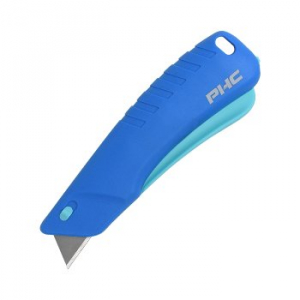 BIG- Pacific Handy Cutter, Rebel Smart- Retract, Sicherheitsmesser, Farbe: blau