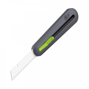 BIG- SLICE- Industrie- Cuttermesser + automatischer Klingenrückzug, Farbe: schwarz/ grün
