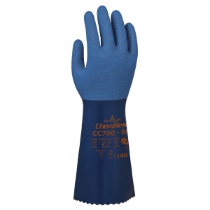 F-*SHOWA CC700*  HANDSCHUHE-NITRIL, BLAU, CAT. 3