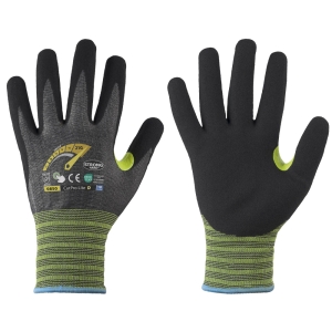 F-*CUTPRO LITE D* STRONGHAND� HANDSCHUHE-LEVEL D, SCHNITTSCHUTZ, TOUCH SCREEN FUNKTION, 21 G, NITRIL, GRAU/SCHWARZ, KAT 2