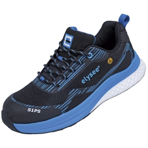 F-*CUSHIONPRO� DELTA* HALBSCHUHE S1PS-*ELYSEE�* SCHWARZ/ BLAU ABGESETZT EN ISO 20345:2022 + A1:2024 S1PS FO SR SC ESD