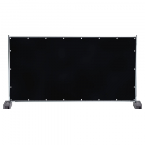 Pe-Bauzaunplane 150g/M   1,76m X 3,41m, Schwarz