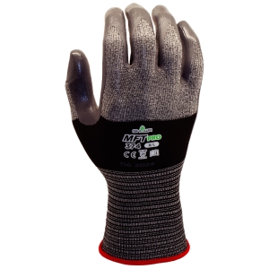 F-SHOWA-MFT-PRO374 SHOWA� HANDSCHUHE, MIKROFASER, NITRIl, GRAU / SCHWARZ, KAT 2,
