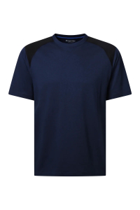 Pionier-T-Shirt mit Kontrast , Dress Blues/Schwarz