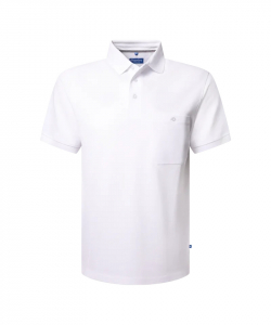 Pionier-Poloshirt mit Brusttasche, Wei�