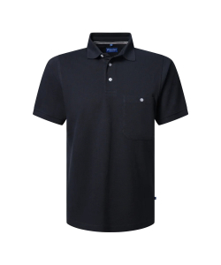 Pionier-Poloshirt mit Brusttasche, Blue Shadow