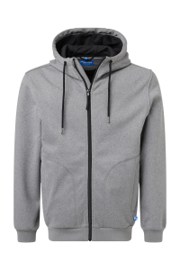Pionier-Full Zip Hoodie, Frost Gray Melange