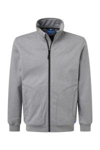 Pionier-Full Zip Sweatjacke, Frost Gray Melange