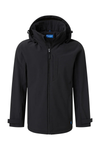 Pionier-Softshell Jacke, Schwarz