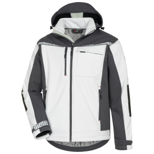 NITRAS MOTION TEX PLUS, Softshelljacke, wei� / grau, OEKO-TEX