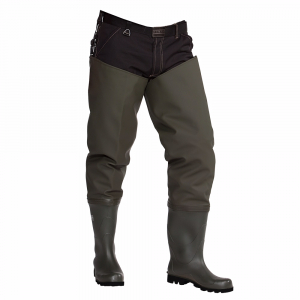 OCEAN-Deluxe-Thigh-Waders-Seestiefel, 700g/m², dunkeloliv