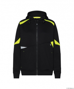 DASSY� Santos Women Kapuzensweatshirt f�r Damen, schwarz/neongelb