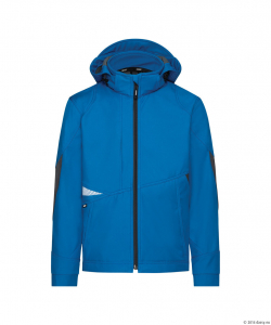 DASSY� Gravity Next Softshell-Jacke, azurblau/Anthrazitgrau