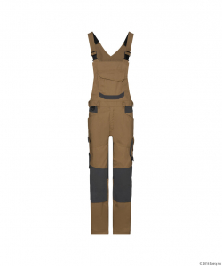 DASSY� Tronix Next Stretch-Arbeitslatzhose mit Kniepolstertaschen, lehmbraun/anthrazitgrau