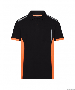 DASSY� Veracruz Poloshirt, schwarz/fluo orange