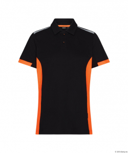 DASSY� Veracruz Women Poloshirt f�r Damen, schwarz/fluo orange