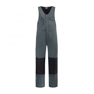 Westenoverall Baumwolle/Polyester, 280g/m, grau/schwarz