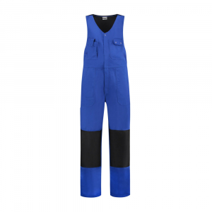Westenoverall Baumwolle/Polyester, 280g/m, kornblau/schwarz