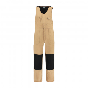 Westenoverall Baumwolle/Polyester, 280g/m, khaki/schwarz