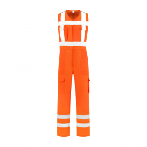 Warnschutz-Westenoverall Baumwolle/Polyester, 280g/m, orange