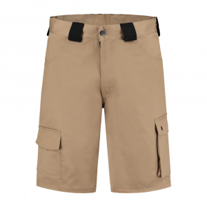 Arbeitsshorts Baumwolle/Polyester, 280g/m, khaki/schwarz