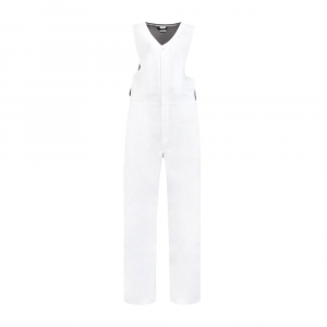 Hygiene Westenoverall Polyester/Baumwolle, 260g/m, wei