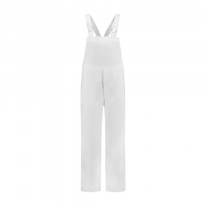 Hygiene Latzhose Polyester/Baumwolle, 260g/m, wei