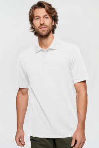 Label-Free Poloshirt Heavy MIKRALINAR� ECO, wei�