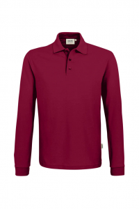 HAKRO Longsleeve-Poloshirt MIKRALINAR�, weinrot