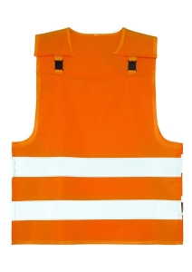 Korntex� Kinder Warnponcho mit Anti-Strangulations-System �Koge� - Signal Orange