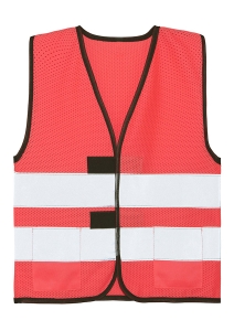 Korntex� Kinder Mesh Warnweste �Korfu� - Neonpink