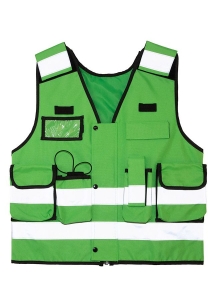 Korntex� Tactical Warnweste �Stammheim� - Elastischer Bund und 360� Sichtbarkeit - Gr�n