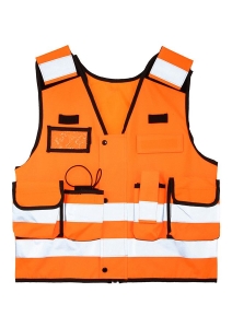 Korntex� Tactical Warnweste �Stammheim� - Elastischer Bund und 360� Sichtbarkeit - Signal Orange