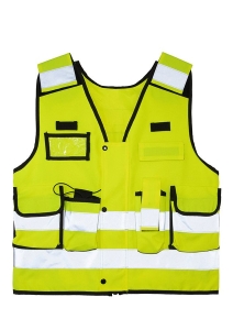 Korntex� Tactical Warnweste �Stammheim� - Elastischer Bund und 360� Sichtbarkeit - Signal Gelb