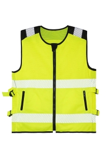 Korntex� Hi-Vis Mesh Motorrad Warnweste �Naxos� - Signal Gelb