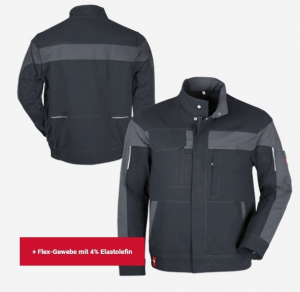 Bundjacke ecoFlex schwarz/grau