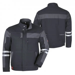 Bundjacke ecoFlex +Refl. 17353 schwarz/grau