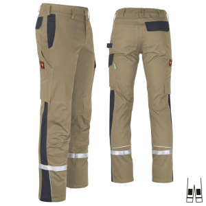 Bundhose ecoFlex +Refl. 17353 sahara/schwarz