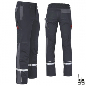Bundhose ecoFlex +Refl. 17353 schwarz/grau