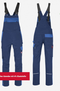Latzhose ecoFlex marine/blau