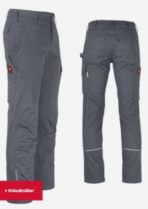 Bundhose uni ecoFlex grau
