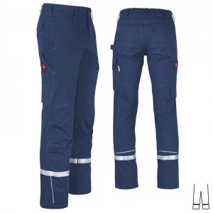 Bundhose uni ecoFlex +Refl. 17353 marine