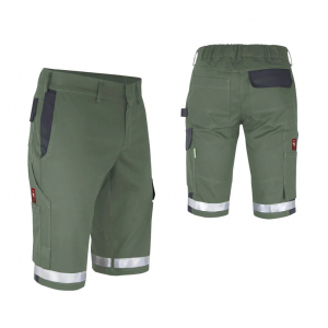 Shorts ecoFlex +Refl. 17353 oliv/schwarz