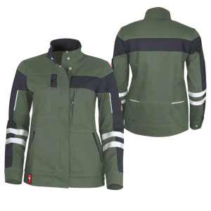 Damenjacke ecoFlex +Refl. 17353 oliv/schwarz