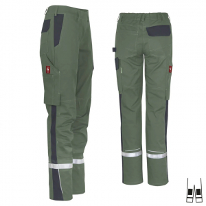 Damenhose ecoFlex +Refl. 17353 oliv/schwarz