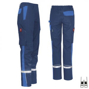 Damenhose ecoFlex +Refl. 17353 marine/blau